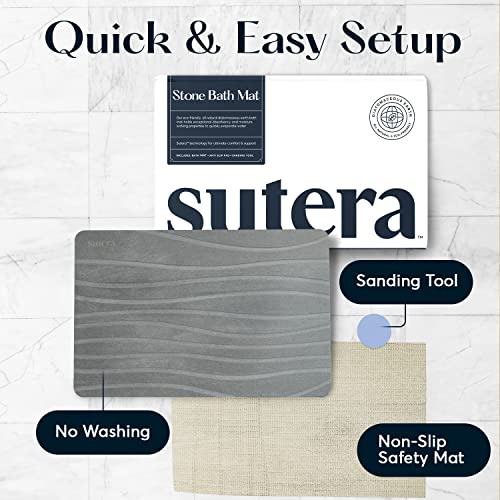 Gray Stone Bath Mat Q7448