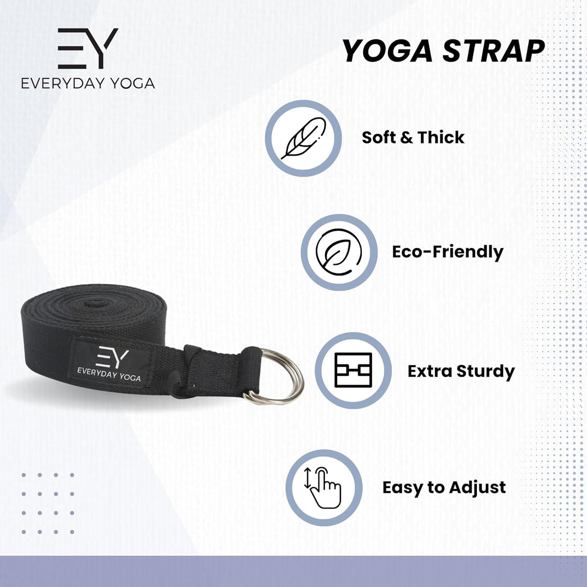 Plum Rectangular Yoga Bolster and Yoga Strap Set T239505