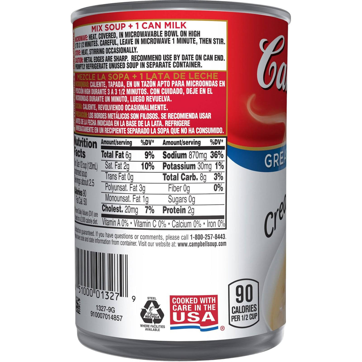 10.5 oz Can Cream of Shrimp Soup Pack of 12 X5410