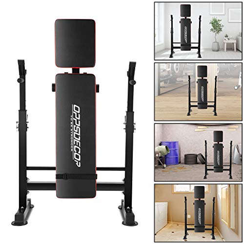 6 in 1 Weight Bench Set with Squat Rack and Barbell Rack K63815