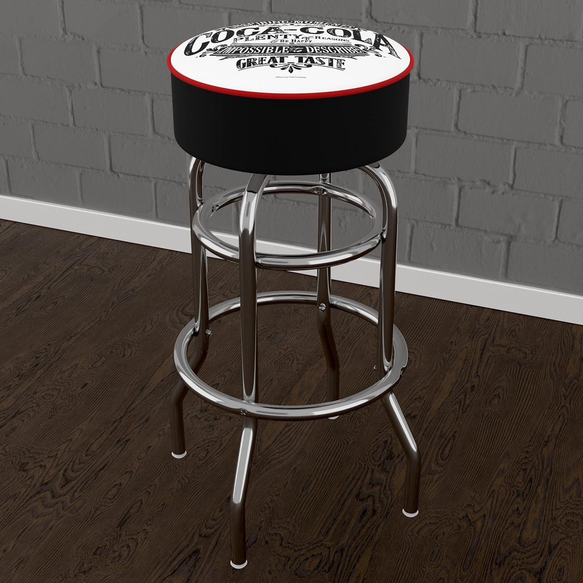 Vintage Swivel Bar Stool with Foam Padded Seat T97989