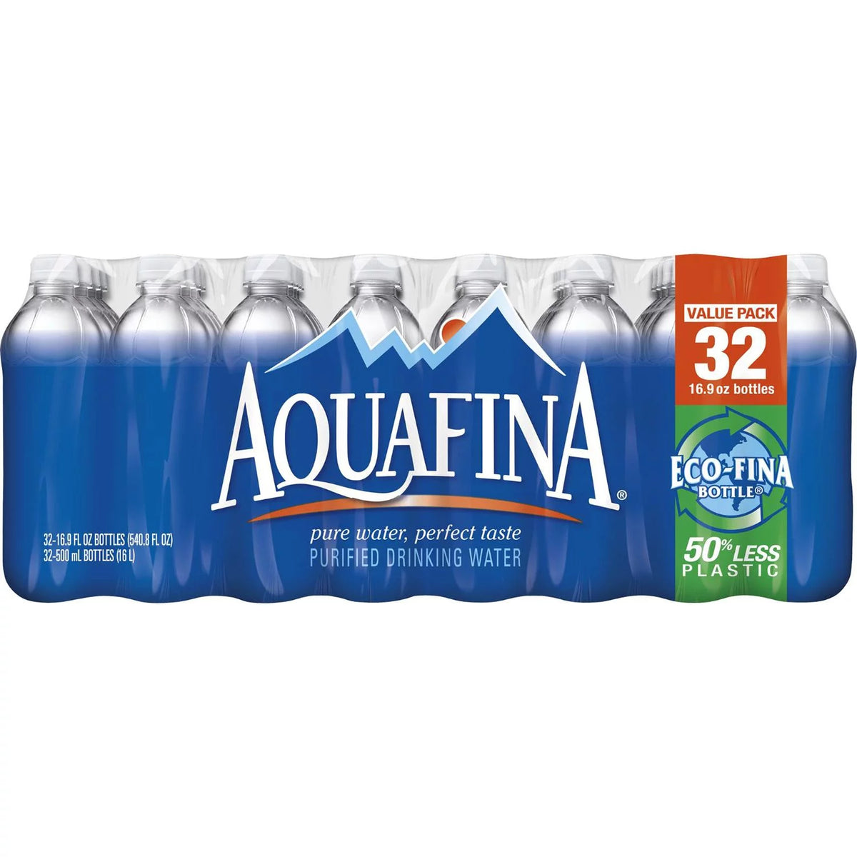 16.9 oz 32 Pack Purified Bottled Drinking Water D739091