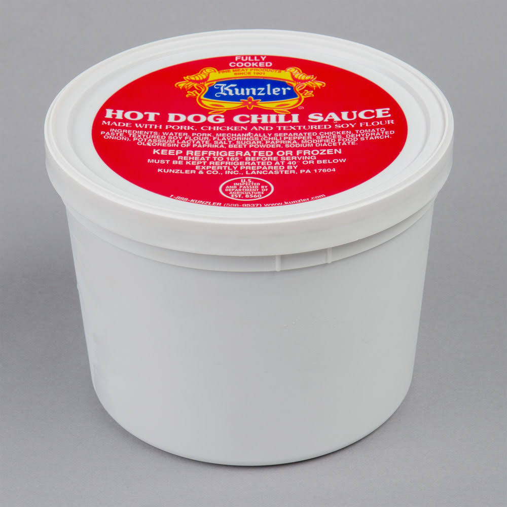 3 lb. Hot Dog Chili Sauce - 4/Case L565