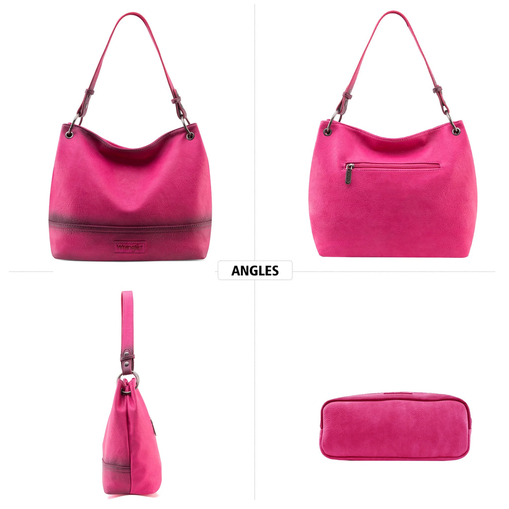 Distressed-Hot Pink Leather Tote Bag J82943