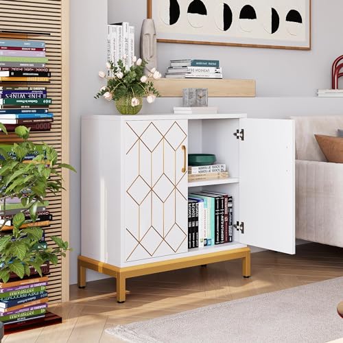White Buffet Cabinet with Storage H506663