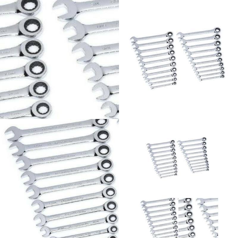 20-Piece Ratcheting Wrench Set SAE and Metric L10059