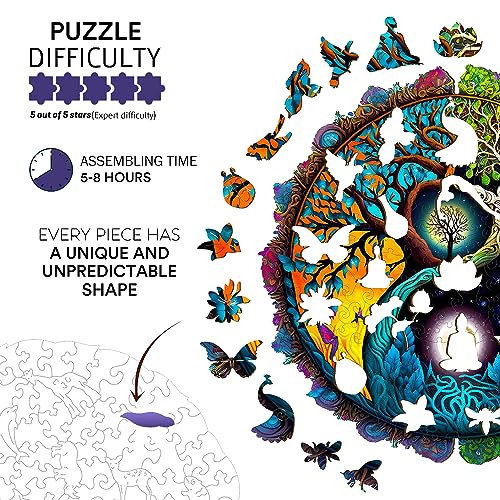 Tree of Life Wooden Jigsaw Puzzles, 200 pcs C752