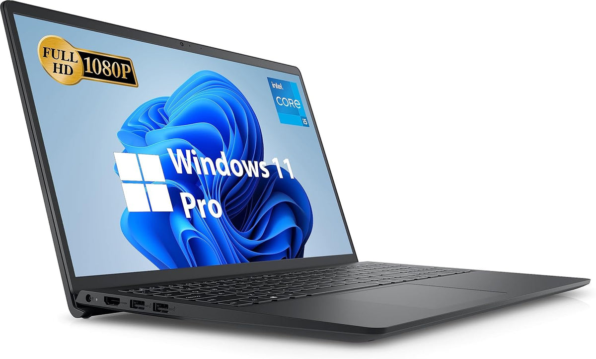 15.6" FHD Intel i5 32GB RAM 1TB SSD Windows 11 Pro Black Laptop U22597