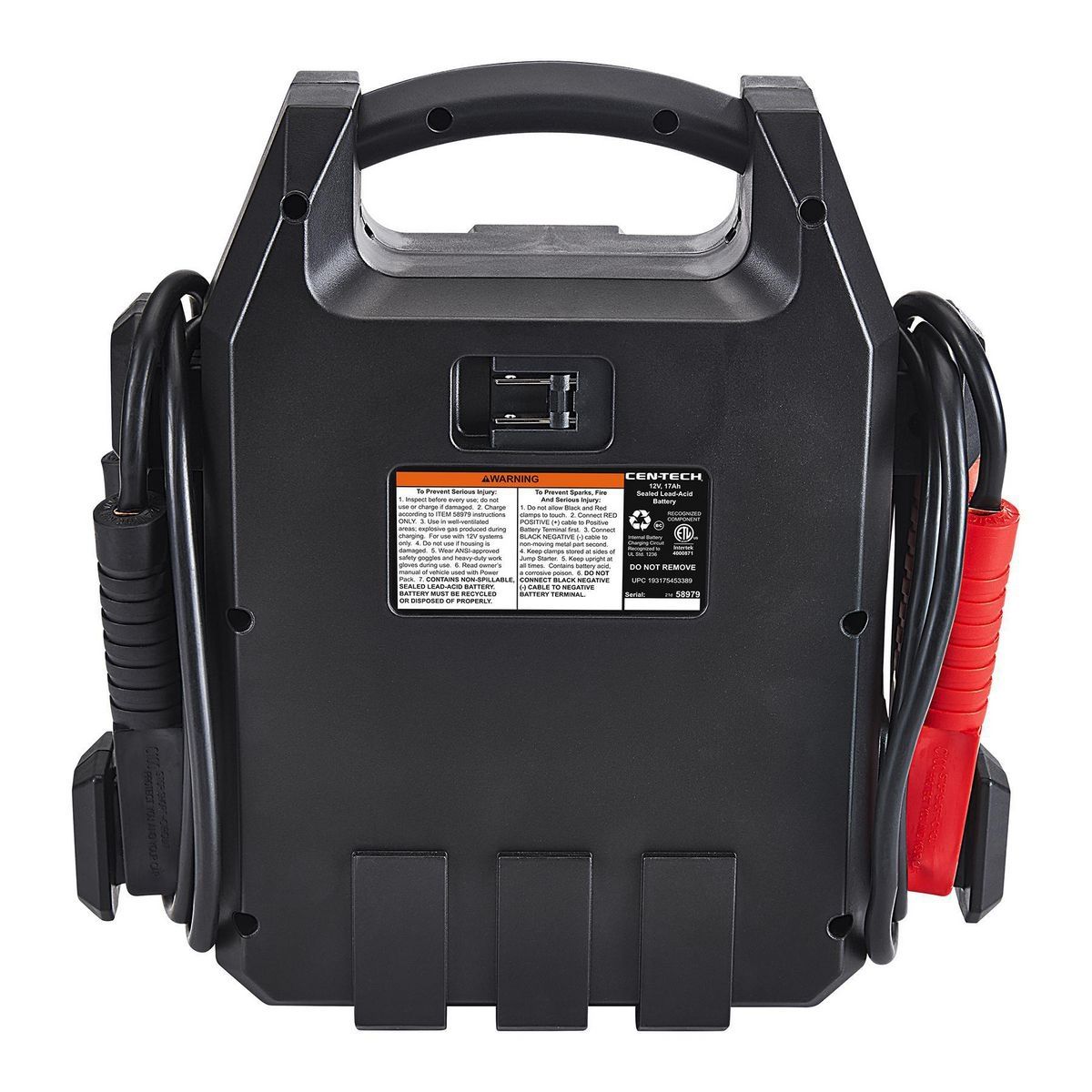 630 Peak Amp Portable Car Battery Jump Starter and Power Pack J5479