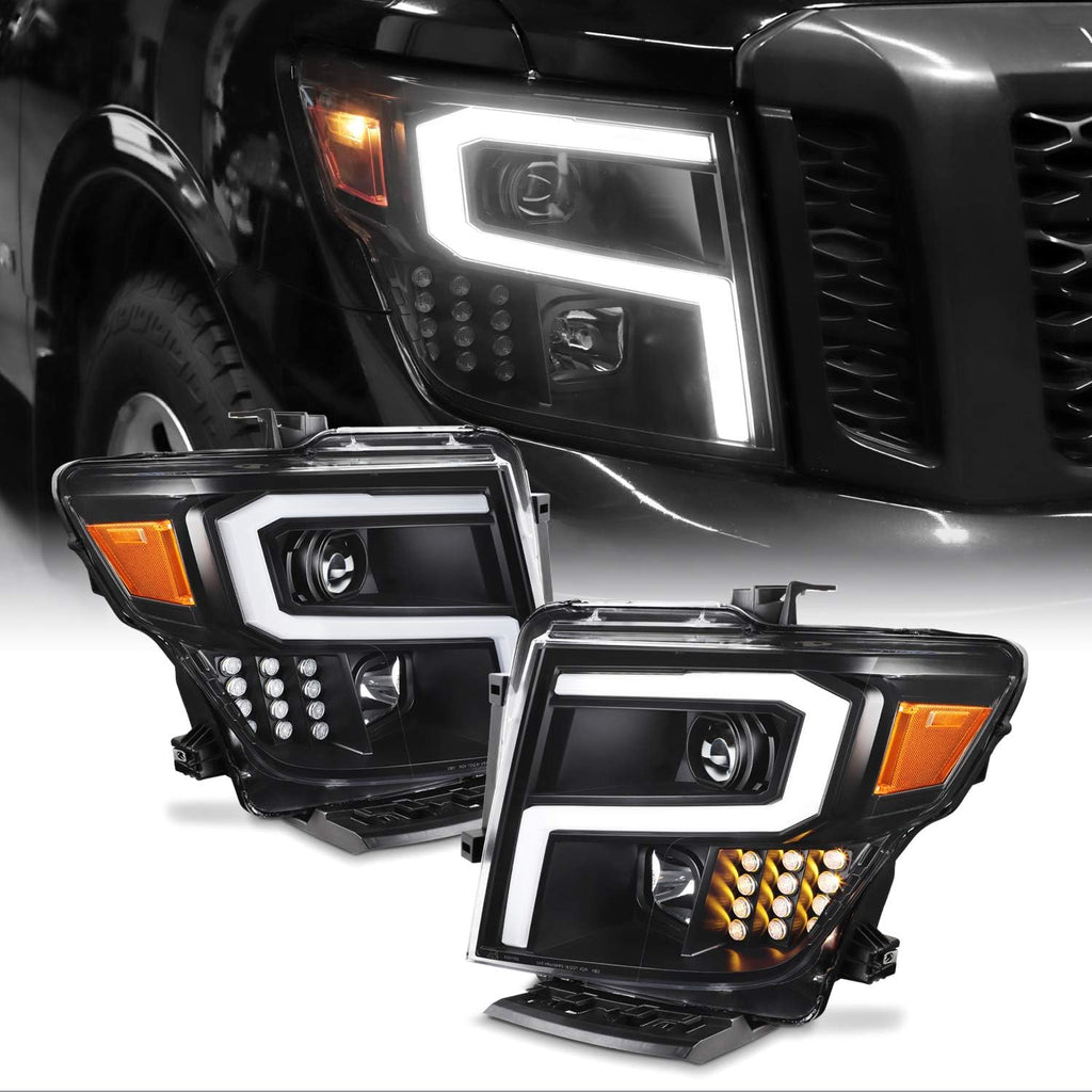 Chrome Projector LED Headlights Q8261