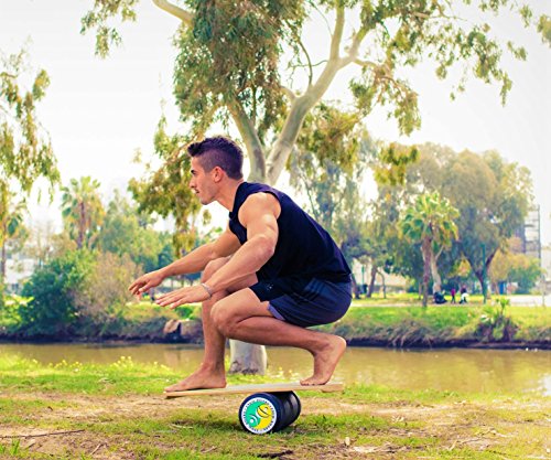 Balance Board with Non-Slip Deck and Roller E684327