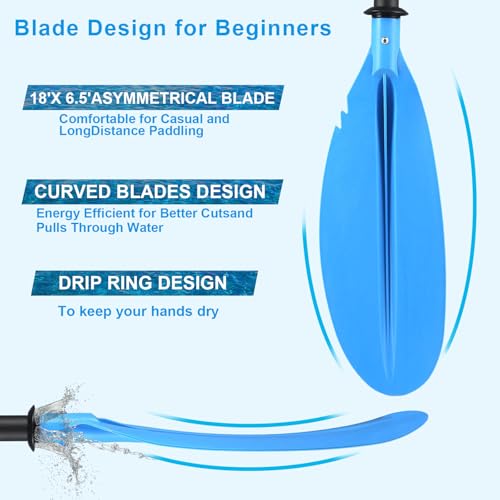 4 Piece Telescopic Kayak Paddle J2716