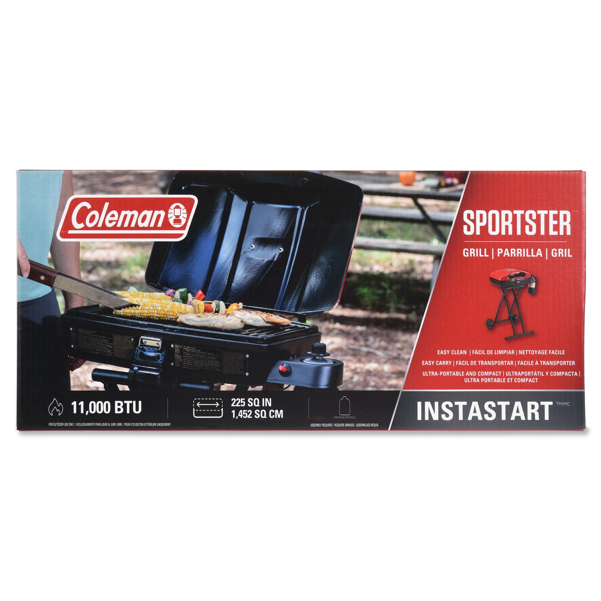 Coleman Portable 1-Burner Propane Grill, Red T51876
