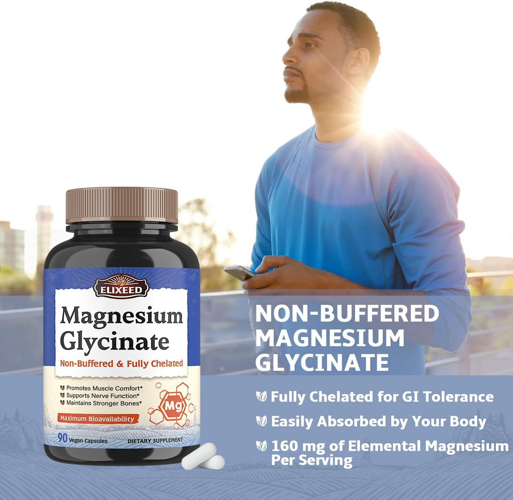 Magnesium Glycinate 160mg 90 Caps T2412