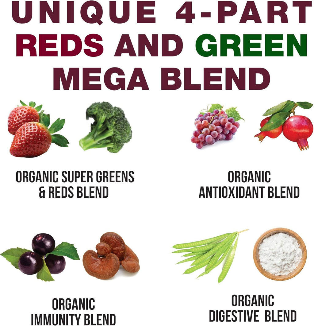 Organic Vegan Superfood Powder with 25+ Fruits and Vegetables X458791