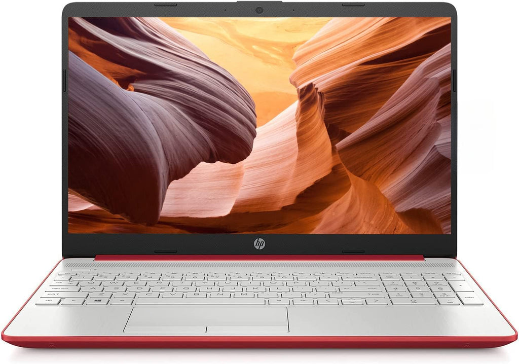 15'' HD IPS Laptop, Intel Pentium 4-Core Processor, 8GB RAM, 128GB SSD, Dale Red (Renewed) C563