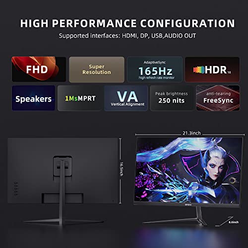 24 Inch FHD 165Hz VA 1ms Gaming Monitor Z13005