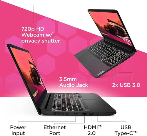 15.6" FHD IPS Display AMD Ryzen 5 5500H GeForce RTX 2050 32GB RAM 1TB PCIe SSD Backlit Keyboard Windows 11 Home Black Laptop D41809
