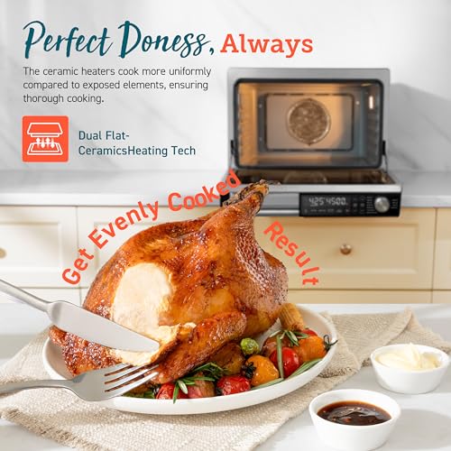 13-in-1 26-Quart Ceramic Air Fryer Toaster Oven Combo V27499