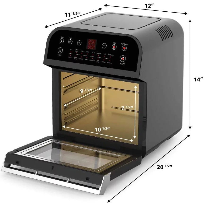 12.7-Quart Electric Air Fryer Black T83976