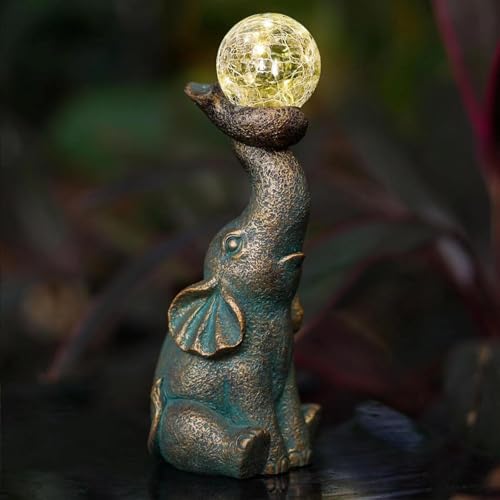 Bronze Elephant Garden Statue J71298