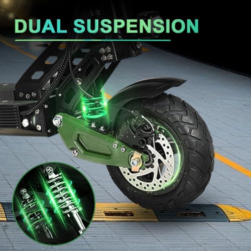 1200W Electric Scooter with 52V Battery, 10" Off Road Fat Tires O948