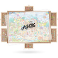 2000 Pieces Rotating Wooden Puzzle Board with 6 Drawers and Cover I181