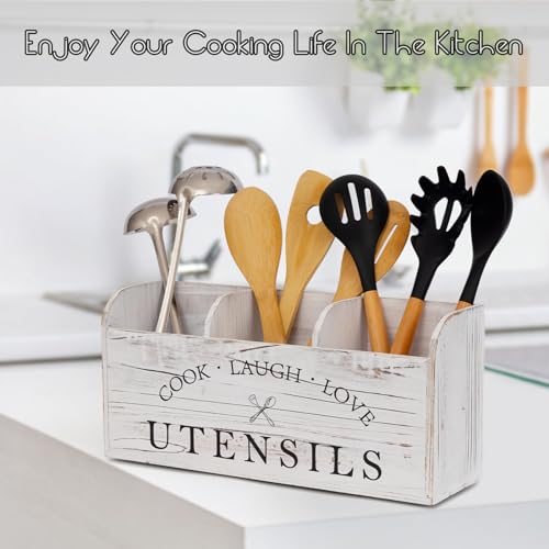 Wooden Utensil Holder G8378