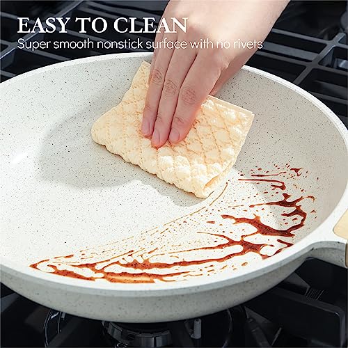 Nonstick Frying Pan Skillet, Swiss Granite Coating, 9.5 Inch X21076