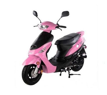 Pink 50cc Gas Street Legal Scooter O563