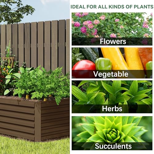 2pcs 8x4x2ft Galvanized Raised Garden Bed G77949