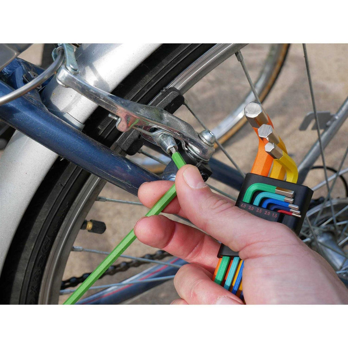 Color-Coded Ball End Hex L Key Set Inch D494539