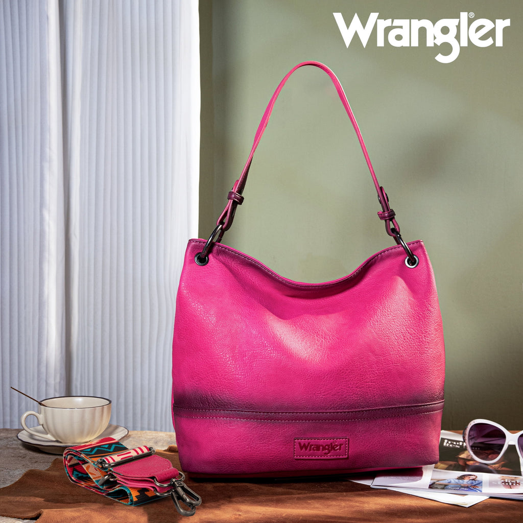 Distressed-Hot Pink Leather Tote Bag J82943