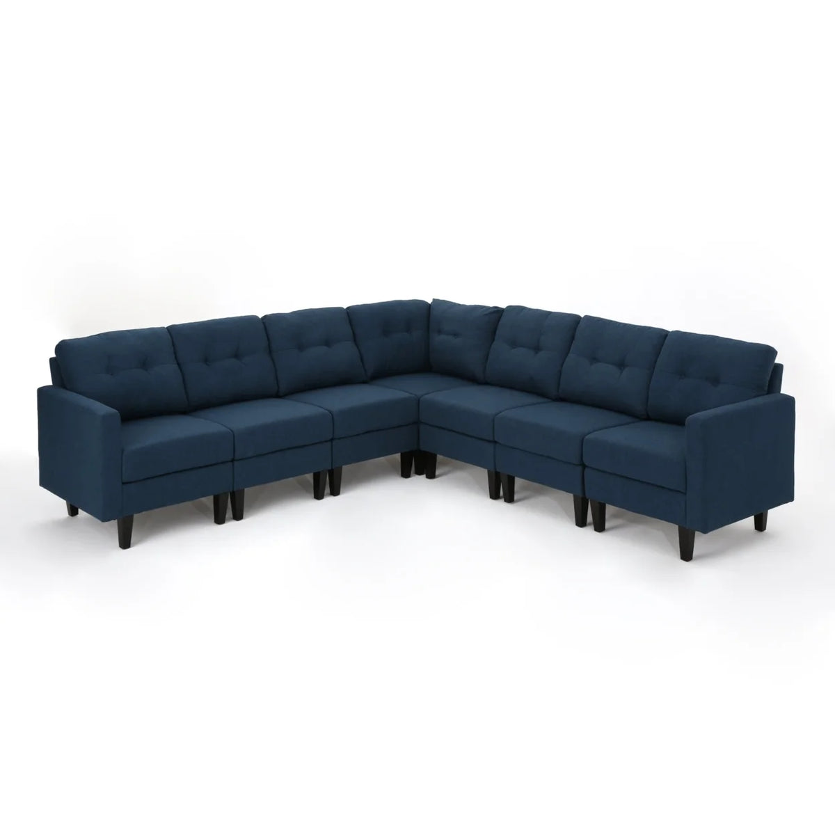 7 Piece Fabric Sectional Sofa U254