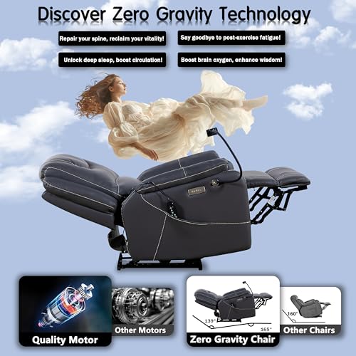 Reddish Brown Electric Recliner with Heat and Massage R4921