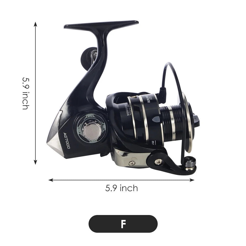 Metal Spinning Fishing Reel 5.2:1 B381