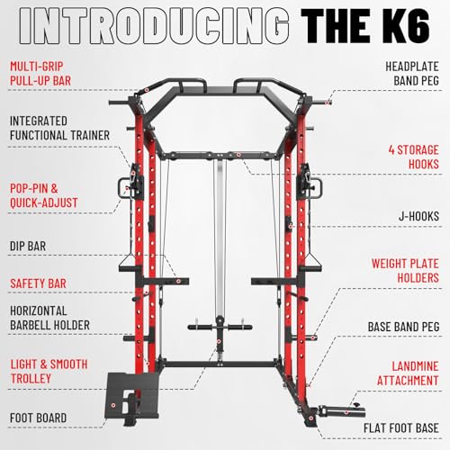 Power Cage with Cable Crossover System for Home Gym E9847
