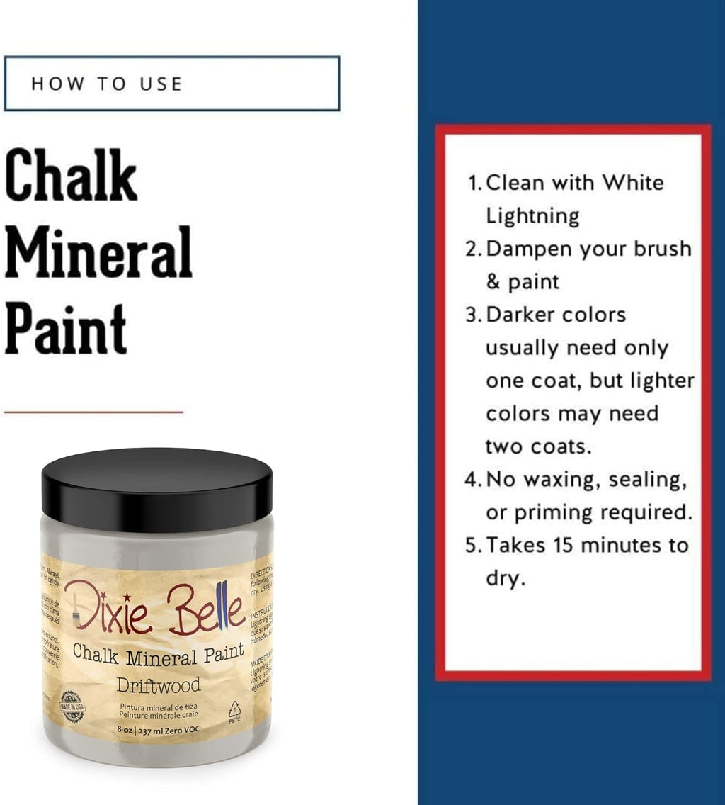 Chalk Finish Furniture Paint (Driftwood) (8oz) N6594