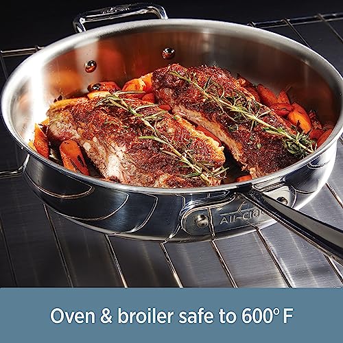3-Ply Stainless Steel Fry Pan Set 2 Piece 10 12 Inch Q153498