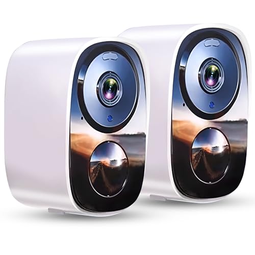 2K Wireless Outdoor Security Camera with Spotlight Siren Alarm J998075