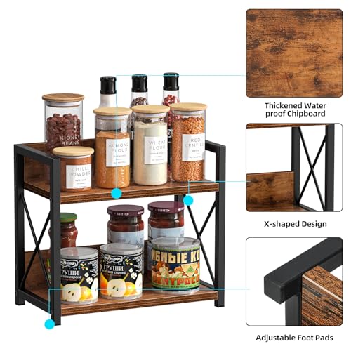 Grey 2 Tier Countertop Shelf Organizer N166792