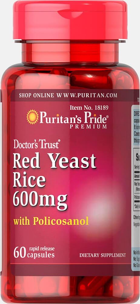 Red Yeast Rice & Policosanol Capsules, 60 Count K8675