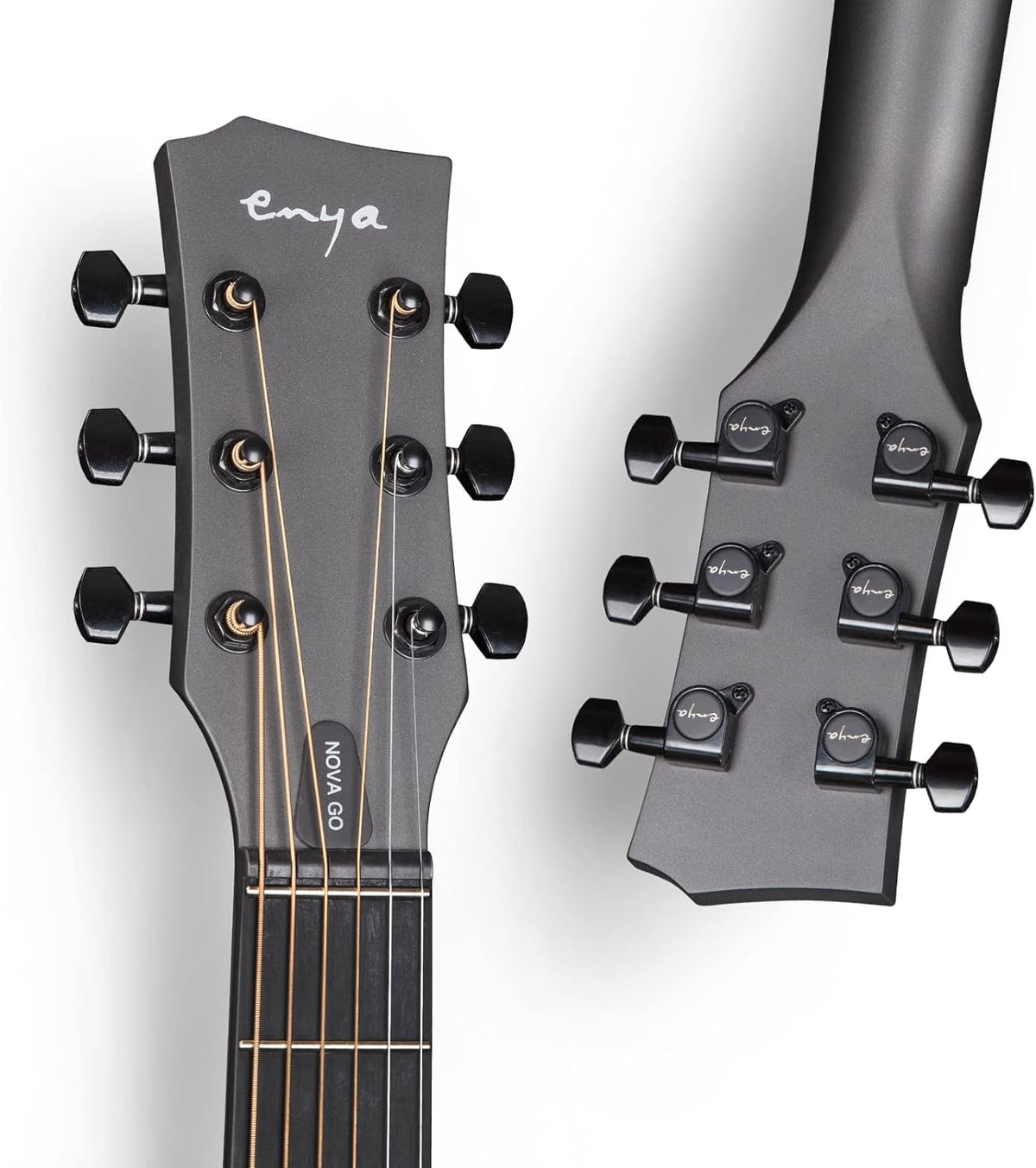 Carbon Fiber Acoustic Electric Guitar 35 Inch Starter Bundle Kit (Black) S82299