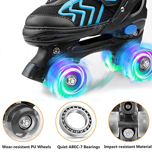 Adjustable Toddler Kids Roller Skates with Light Up Wheels U974