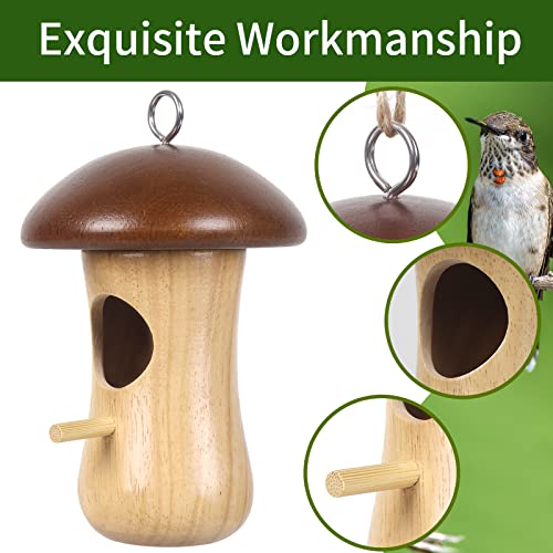 Hanging Hummingbird Nest Branches with Leaf (1 PCS) R5781