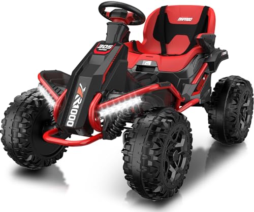 24V 4x4 Ride On Toy with 4x200W Motors, 5MPH, Parent Remote, Wide Adjustable Seat, Headlights, Metal Frame, Shock Absorbers, Green S8847