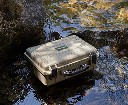 Black 18.5 x 14.06 x 6.93 inches Waterproof Hard Camera Case V328904