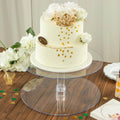 2 Tier 18 inch Acrylic Crystal Glass Clear Cupcake Stand C618