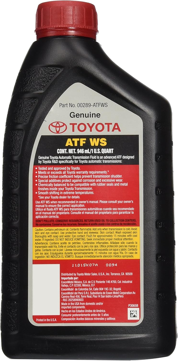Pack of 4 Automatic Transmission Fluid ATF World Standard B856360