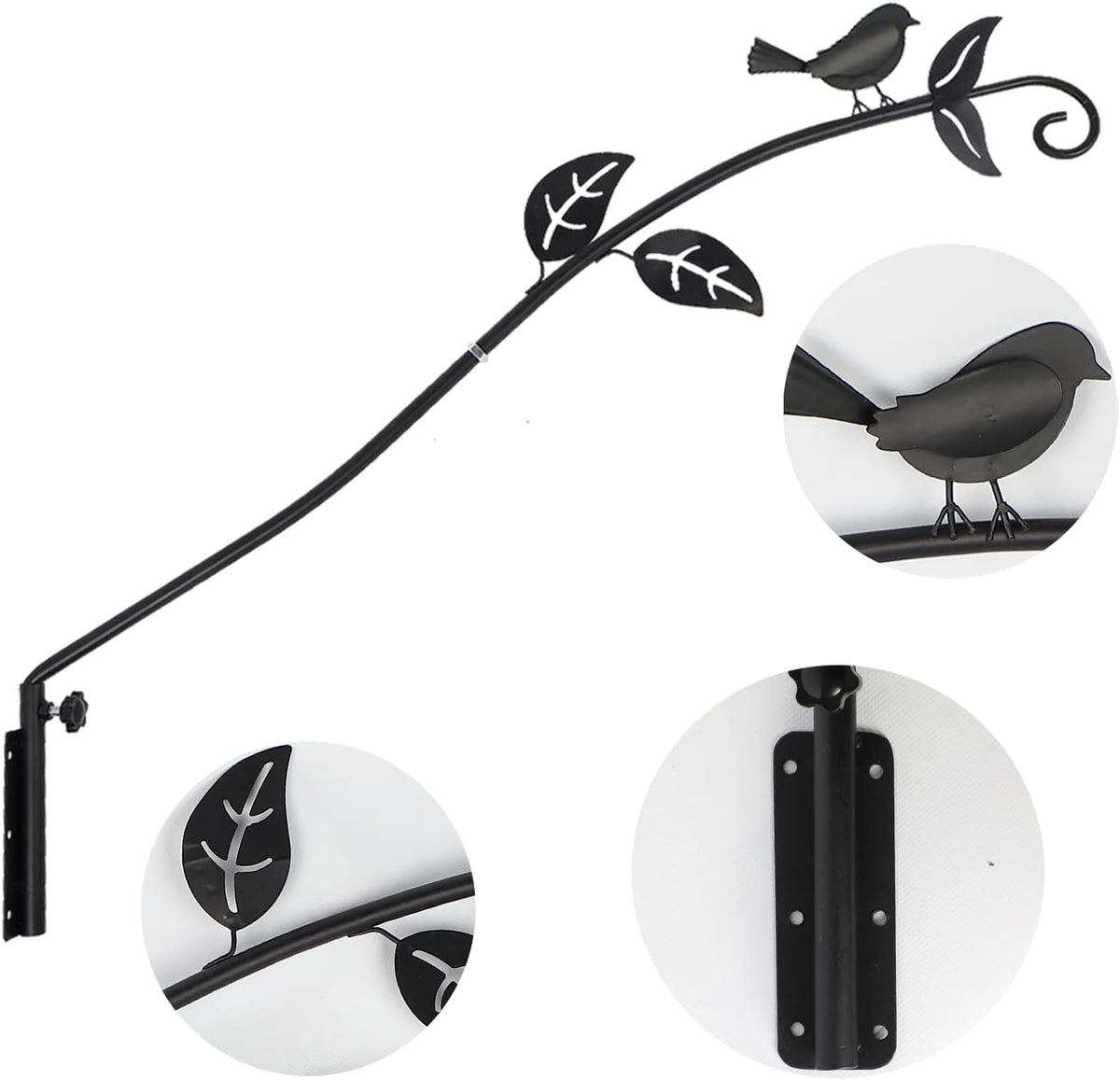 26.5 Inches Heavy Duty Metal Wall Mounted Deck Hook J849